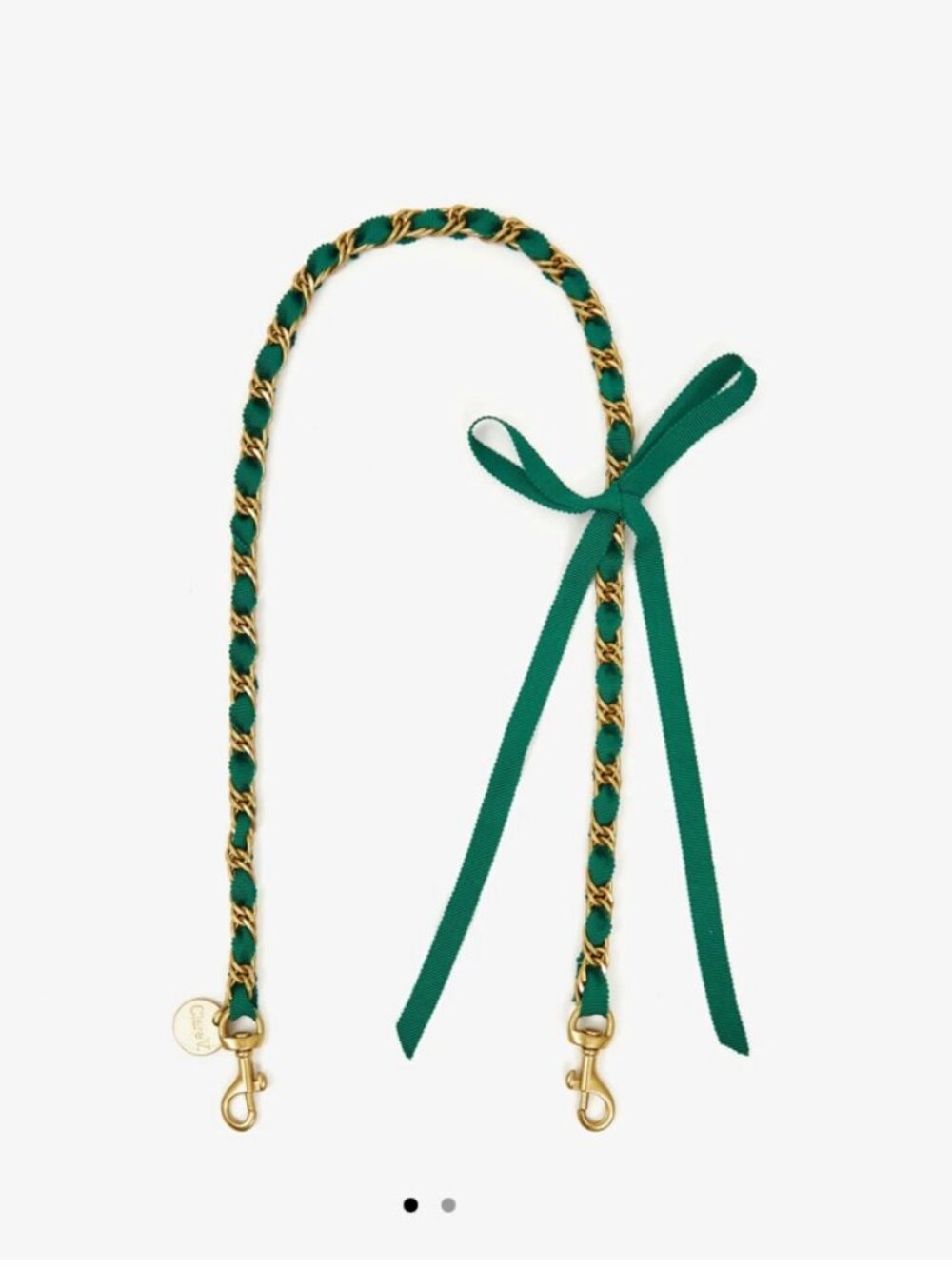 Clare V. Fern Grosgrain Chain Shoulder Strap